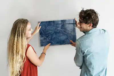 Tableau magnétique avec feutre marbre élégant