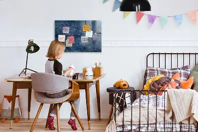 Tableau magnétique avec feutre marbre élégant