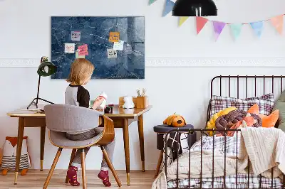 Tableau magnétique avec feutre marbre élégant