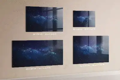 Tableau magnétique effaçable à sec motif ciel sombre et étoiles