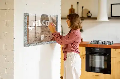 Tableau magnétique effaçable à sec panneau de bienvenue