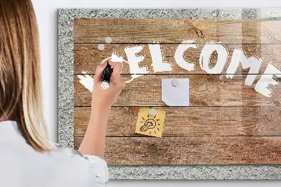 Tableau magnétique effaçable à sec panneau de bienvenue