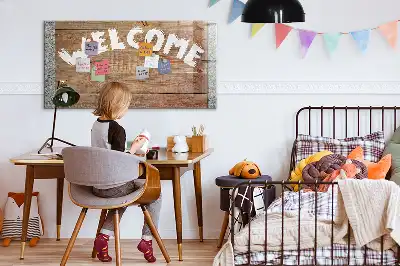 Tableau magnétique effaçable à sec panneau de bienvenue