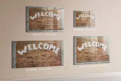 Tableau magnétique effaçable à sec panneau de bienvenue