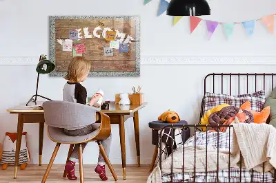 Tableau magnétique effaçable à sec panneau de bienvenue