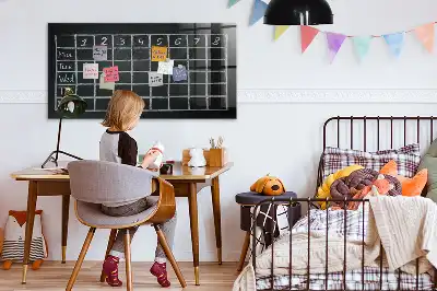 Emploi du temps tableau magnétique avec feutre