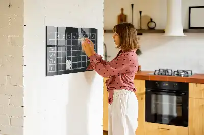 Emploi du temps tableau magnétique avec feutre