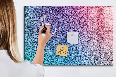 Tableau magnétique effaçable à sec avec motif en dégradé