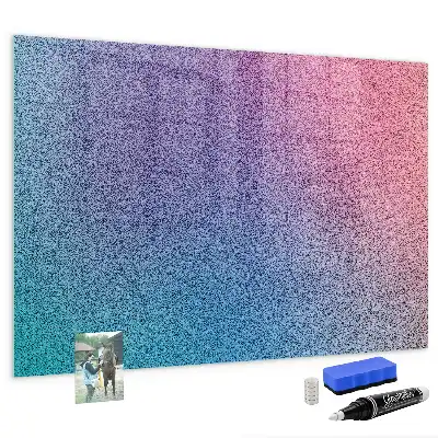 Tableau magnétique effaçable à sec avec motif en dégradé
