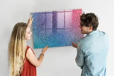 Tableau magnétique effaçable à sec avec motif en dégradé