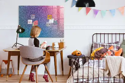 Tableau magnétique effaçable à sec avec motif en dégradé