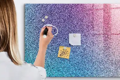 Tableau magnétique effaçable à sec avec motif en dégradé