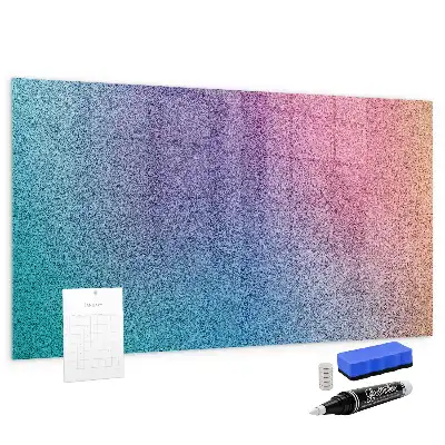 Tableau magnétique effaçable à sec avec motif en dégradé