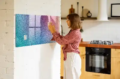 Tableau magnétique effaçable à sec avec motif en dégradé