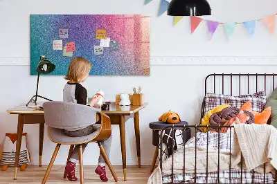 Tableau magnétique effaçable à sec avec motif en dégradé