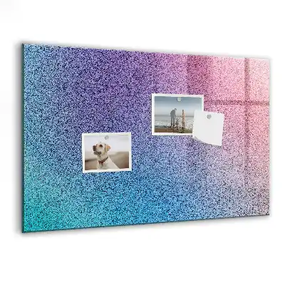 Tableau magnétique effaçable à sec avec motif en dégradé