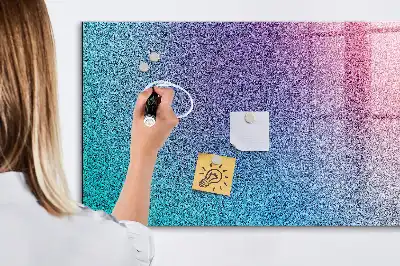 Tableau magnétique effaçable à sec avec motif en dégradé