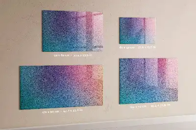 Tableau magnétique effaçable à sec avec motif en dégradé
