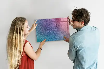 Tableau magnétique effaçable à sec avec motif en dégradé