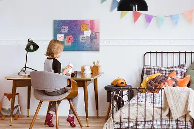 Tableau magnétique effaçable à sec avec motif en dégradé