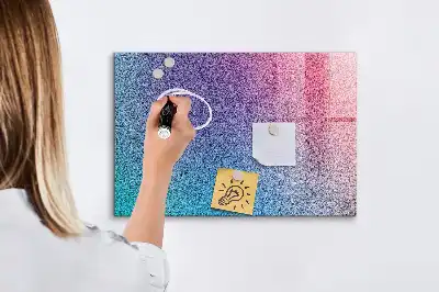 Tableau magnétique effaçable à sec avec motif en dégradé