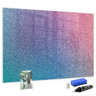 Tableau magnétique effaçable à sec avec motif en dégradé
