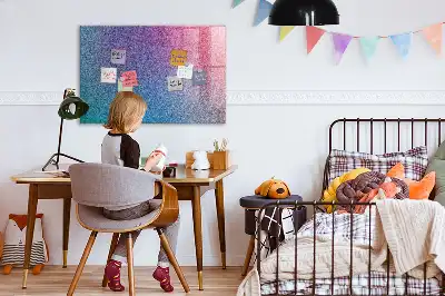 Tableau magnétique effaçable à sec avec motif en dégradé