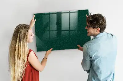 Tableau magnétique effaçable à sec motif de feuilles