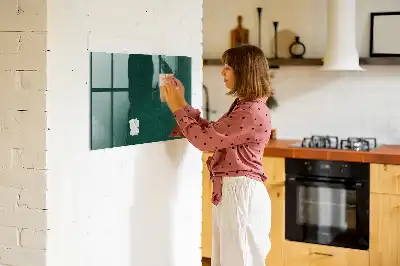 Tableau magnétique effaçable à sec motif de feuilles