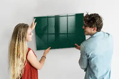 Tableau magnétique effaçable à sec motif de feuilles