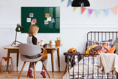 Tableau magnétique effaçable à sec motif de feuilles