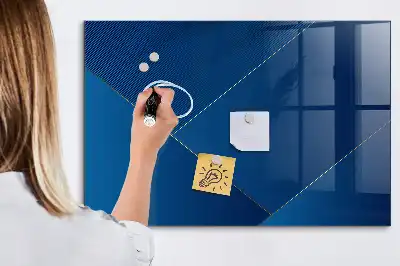 Tableau magnétique avec feutre motif abstraction décorative