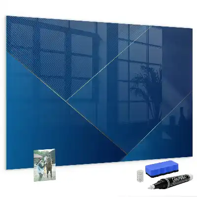 Tableau magnétique avec feutre motif abstraction décorative