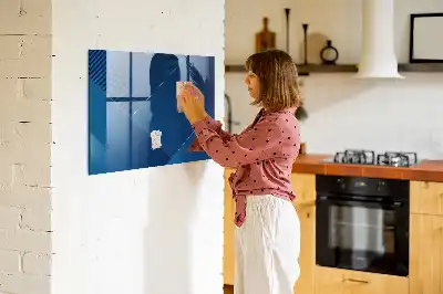 Tableau magnétique avec feutre motif abstraction décorative