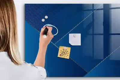 Tableau magnétique avec feutre motif abstraction décorative