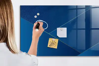 Tableau magnétique avec feutre motif abstraction décorative
