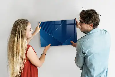 Tableau magnétique avec feutre motif abstraction décorative