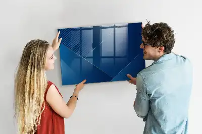 Tableau magnétique avec feutre motif abstraction décorative