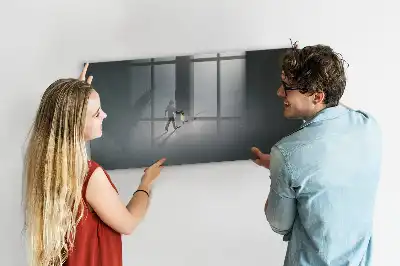Tableau magnétique effaçable à sec modèle Voyageur dans l'obscurité