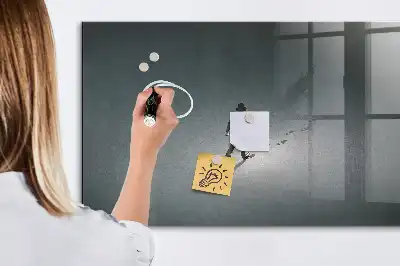 Tableau magnétique effaçable à sec modèle Voyageur dans l'obscurité
