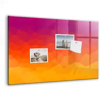 Tableau magnétique effaçable à sec motif lever de soleil