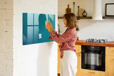 Tableau magnétique avec feutre motif de l'abstraction marine