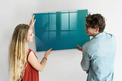 Tableau magnétique avec feutre motif de l'abstraction marine
