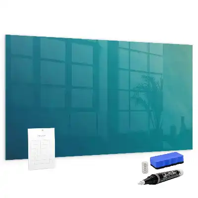 Tableau magnétique avec feutre motif de l'abstraction marine