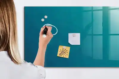 Tableau magnétique avec feutre motif de l'abstraction marine