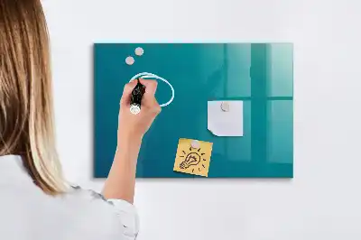 Tableau magnétique avec feutre motif de l'abstraction marine