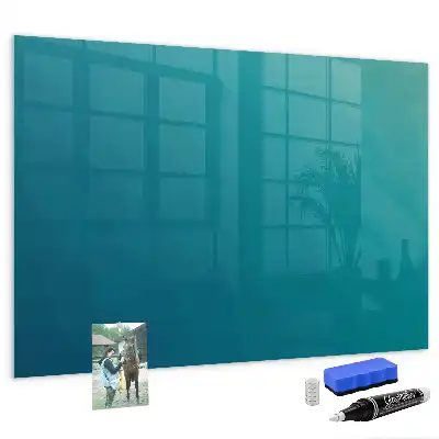 Tableau magnétique avec feutre motif de l'abstraction marine