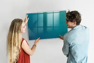 Tableau magnétique avec feutre motif de l'abstraction marine