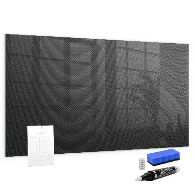 Tableau magnétique effaçable à sec motif abstraction sombre