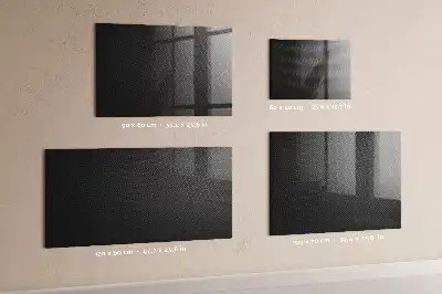 Tableau magnétique effaçable à sec motif abstraction sombre
